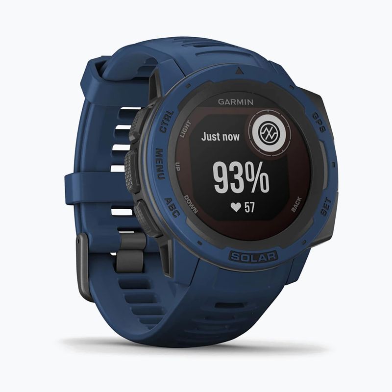 Garmin Instinct Solar watch blue 010-02293-01 3
