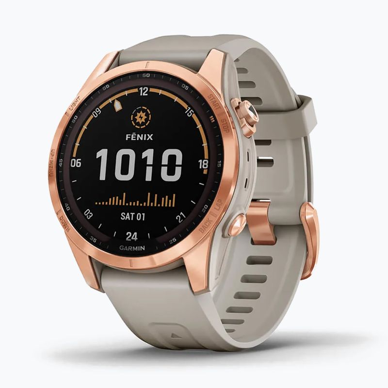 Garmin Fenix 7S Solar Hrm Elevate Ox watch sand 010-02539-11