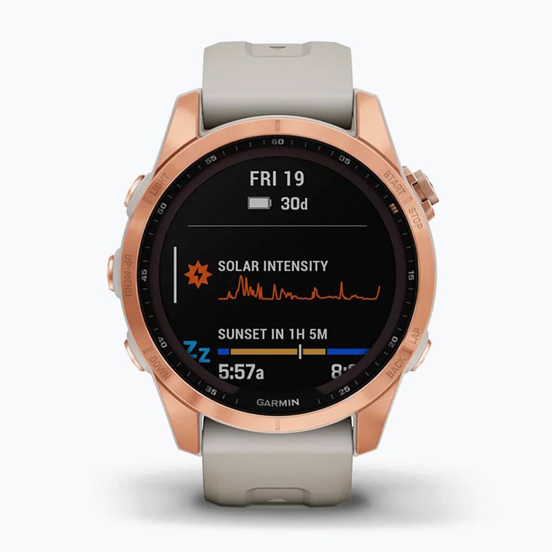 Garmin Fenix 7S Solar Hrm Elevate Ox watch sand 010-02539-11 2