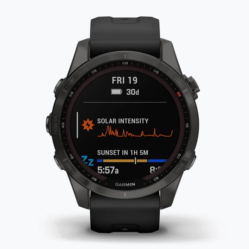Garmin Fenix 7S Sapphire Solar Hrm Elevate Ox watch black 010-02539-25 2
