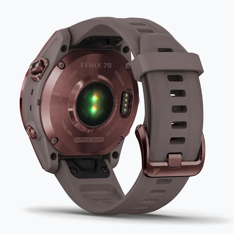 Garmin Fenix 7S Sapphire Solar Hrm Elevate Ox watch brown 010-02539-29 6