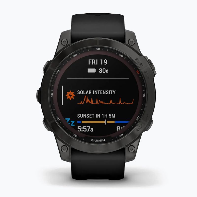 Garmin Fenix 7 Sapphire Solar Hrm Elevate Ox watch black 010-02540-21 2