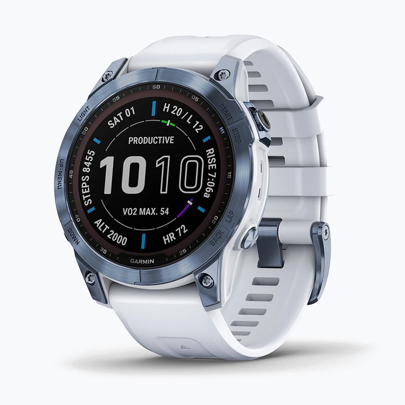 Garmin Fenix 7 Sapphire Solar Hrm Elevate Ox watch blue 010-02540-25
