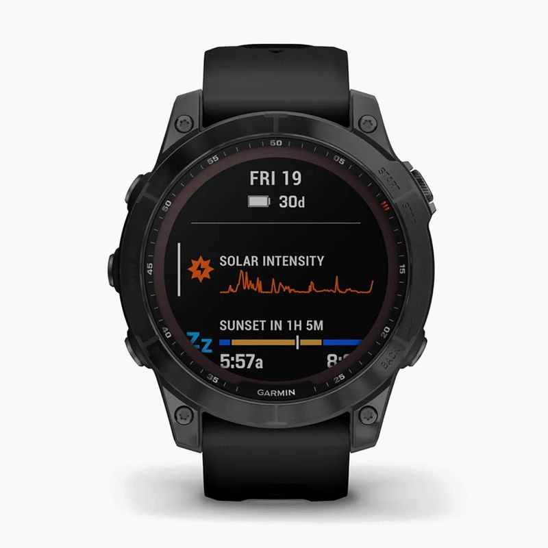 Garmin Fenix 7 Sapphire Solar Hrm Elevate Ox watch black 010-02540-35 2