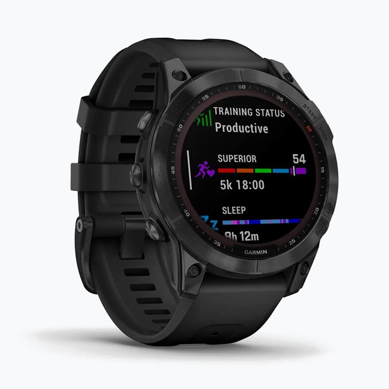Garmin Fenix 7 Sapphire Solar Hrm Elevate Ox watch black 010-02540-35 3