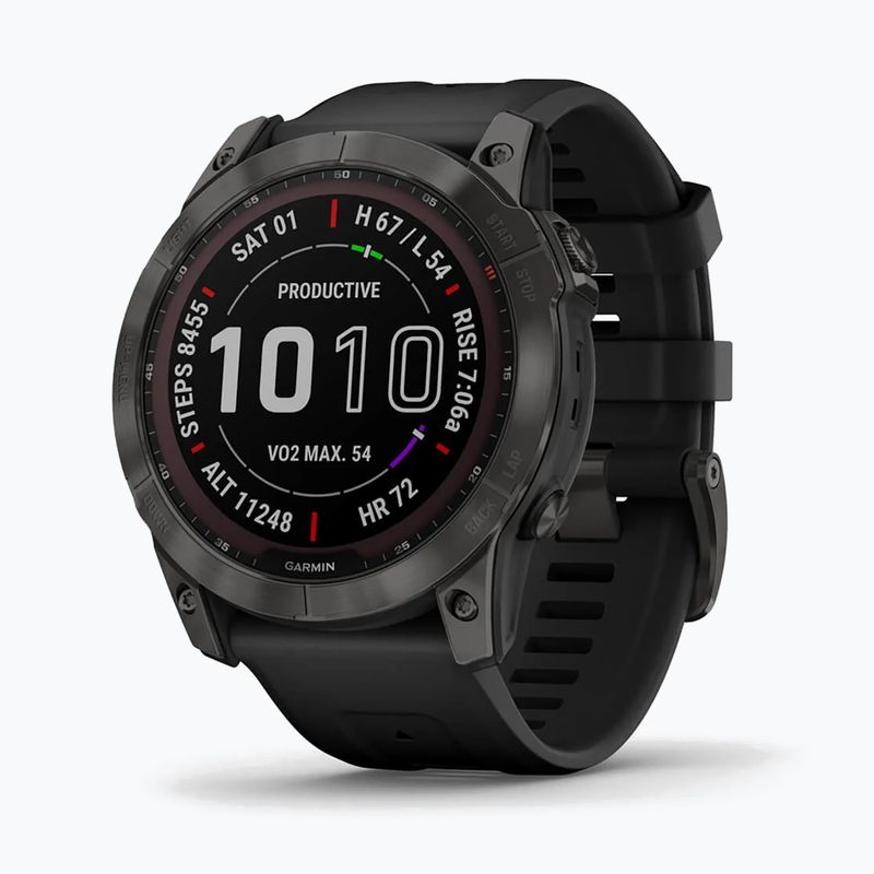 Garmin Fenix 7X Sapphire Solar Hrm Elevate Ox watch black 010-02541-11
