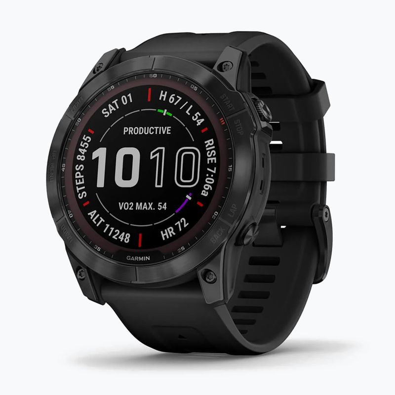 Garmin Fenix 7X Sapphire Solar Hrm Elevate Ox watch black 010-02541-23