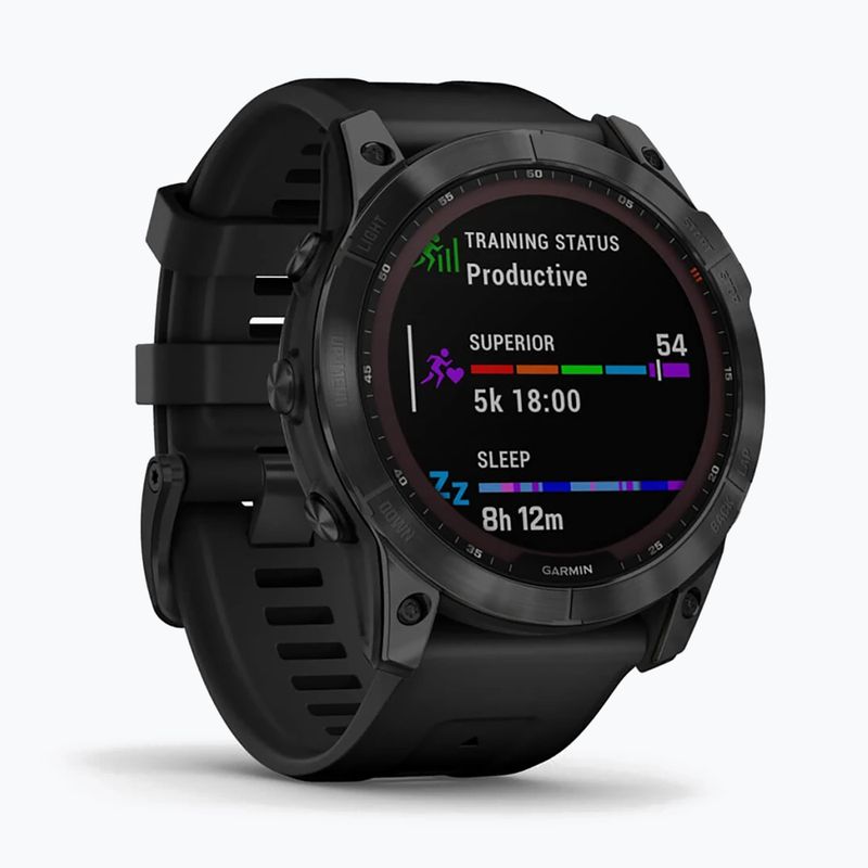 Garmin Fenix 7X Sapphire Solar Hrm Elevate Ox watch black 010-02541-23 3
