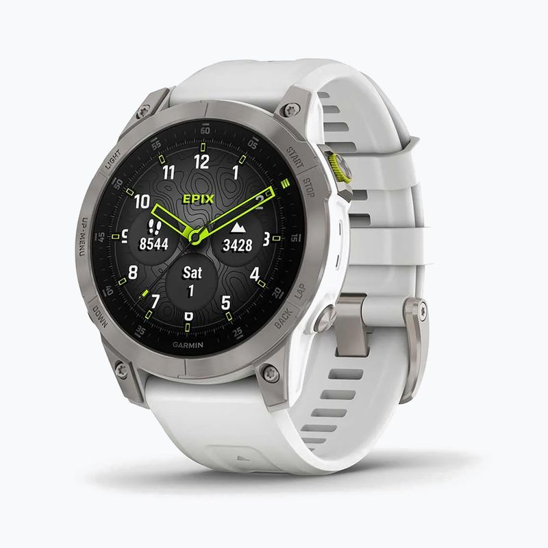 Garmin Epix 2 Sapphire HRM Elevate Ox watch white 010-02582-21