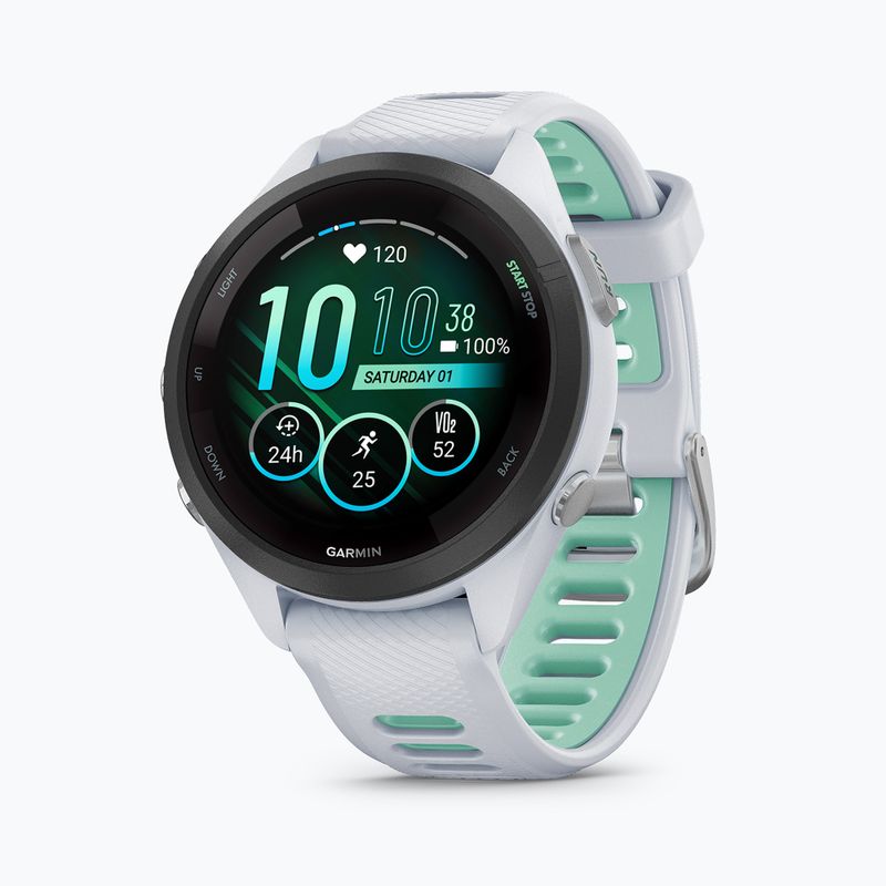 Watch Garmin Forerunner 265S white neo tropic/mint 3