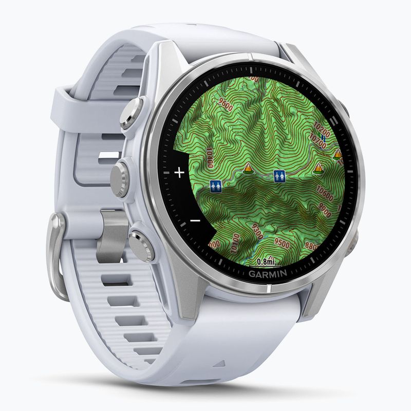 Watch Garmin Fenix 8 43 mm Amoled silver/white stone 4