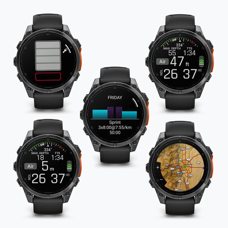 Watch Garmin Fenix 8 47 mm Amoled slate gray/black 8