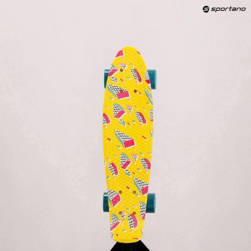 Fish Skateboards Print Memphis yellow FS-FB-MEM-SIL-SGRE skateboard 13