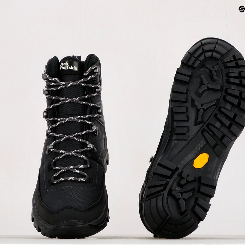 Jack Wolfskin men's Rebellion Guide Texapore Mid trekking boots black 4053791 10