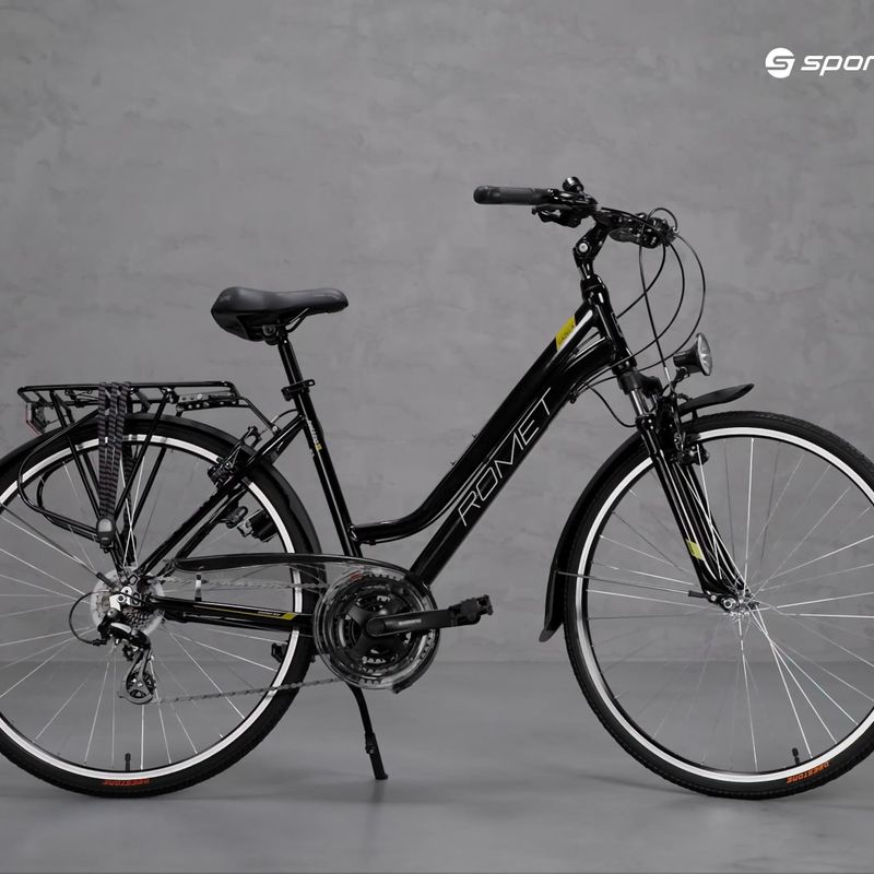 Women's trekking bike Romet Gazela black/yellow R22A-TRE-28-19-P-468 15