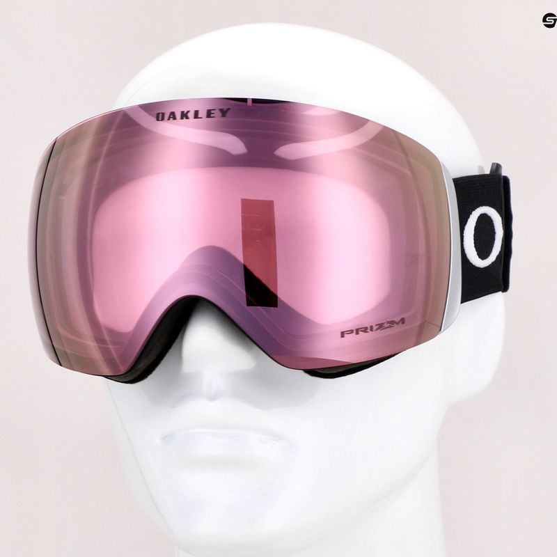 Oakley Flight Deck matte black/prizm snow hi pink iridium ski goggles OO7050-34 7