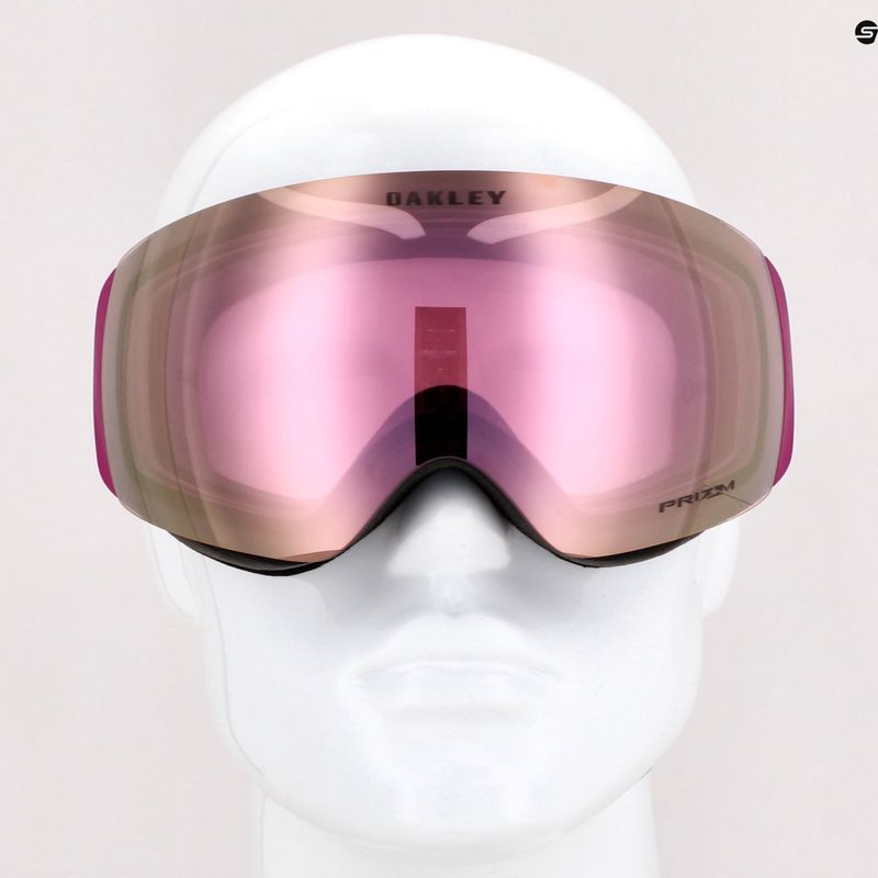 Oakley Flight Deck matte ultra purple/prizm snow hi pink iridium ski goggles OO7064-B4 7