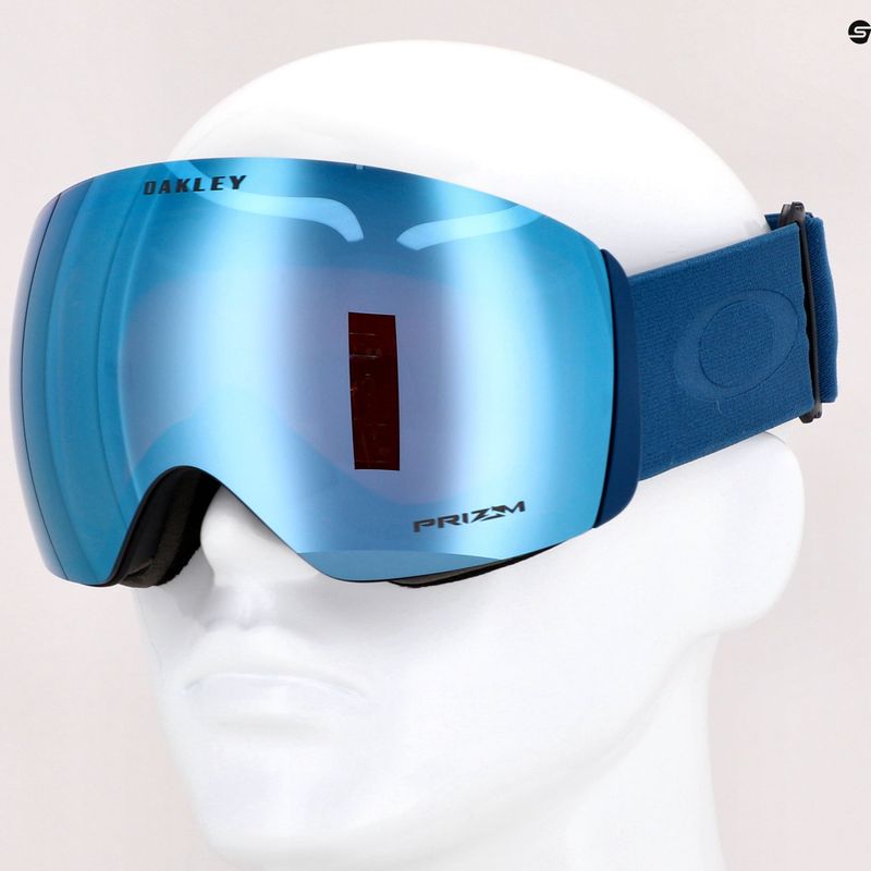 Oakley Flight Deck matte poseidon/prizm snow sapphire iridium ski goggles OO7050-A2 7