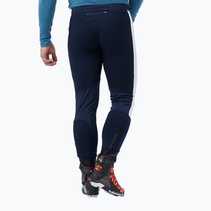 Men's cross-country ski trousers ODLO Langnes white and navy 622692 2