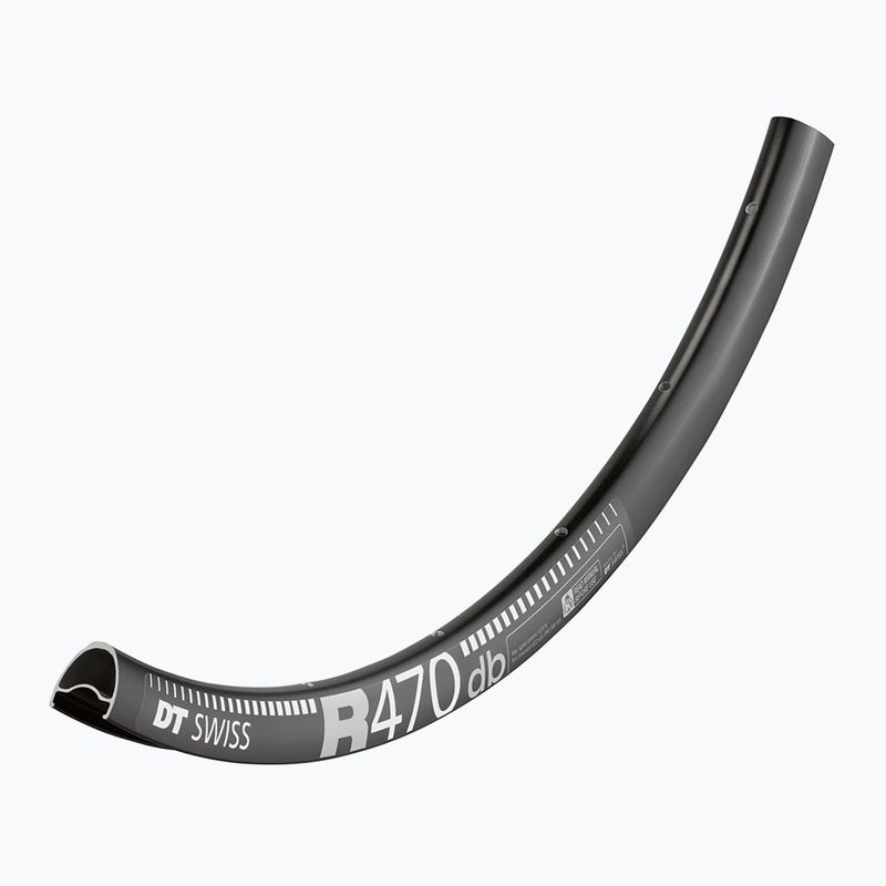 DT Swiss R 470 700C 23 MM DB VI 32 black bike rim