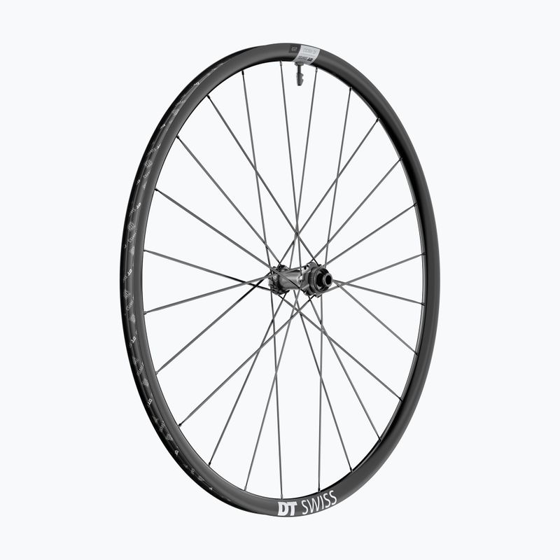 DT Swiss E 1800 SP 700C CL 23 12/100 black front bicycle wheel