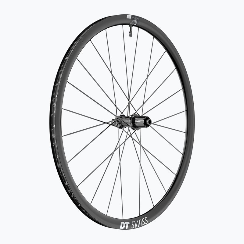 DT Swiss AR 1600 SP 700C CL 30 12/142 ASL11 black rear bicycle wheel