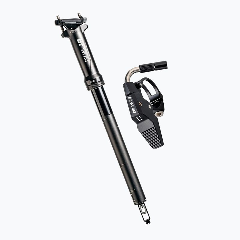 Adjustable seatpost with handle DT Swiss D232 060 400 D L M MB SA alu black D232XDKAADSA29730S