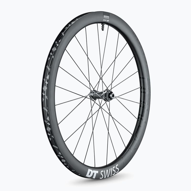DT Swiss GRC 1400 SP 700C CL 42 12/100 black front bicycle wheel