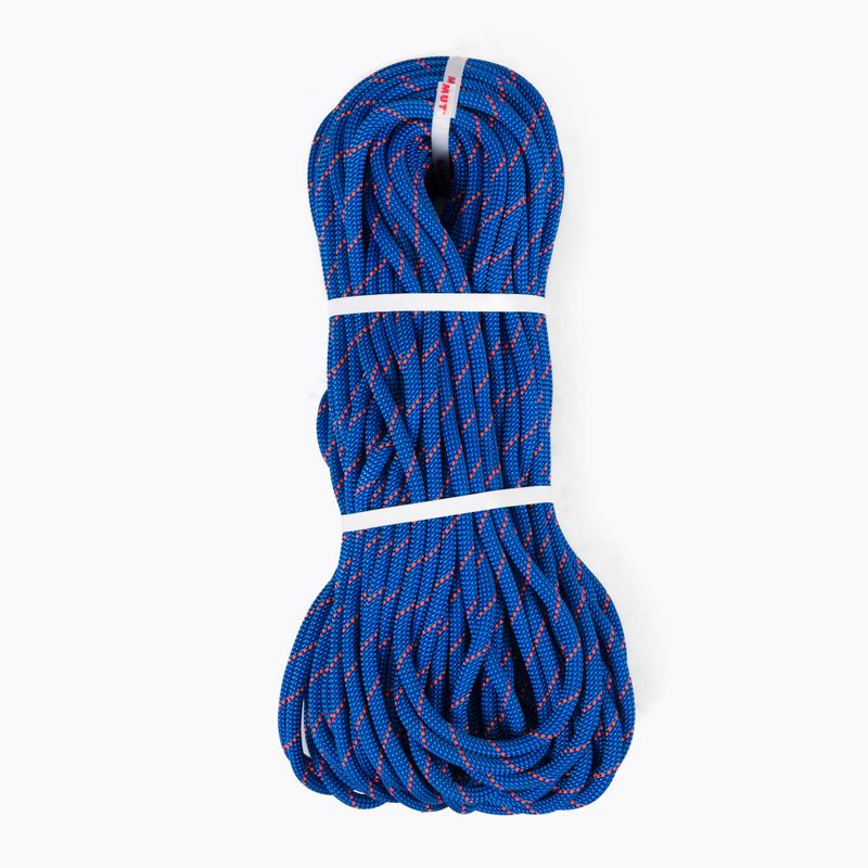 Mammut climbing rope 9.5 Crag Dry blue