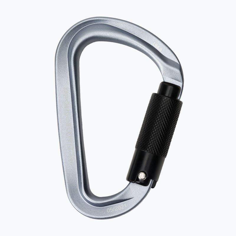 Climbing carabiner Mammut Classic HMS Twistlock Plus light grey