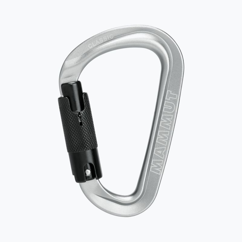 Climbing carabiner Mammut Classic HMS Twistlock Plus light grey 4