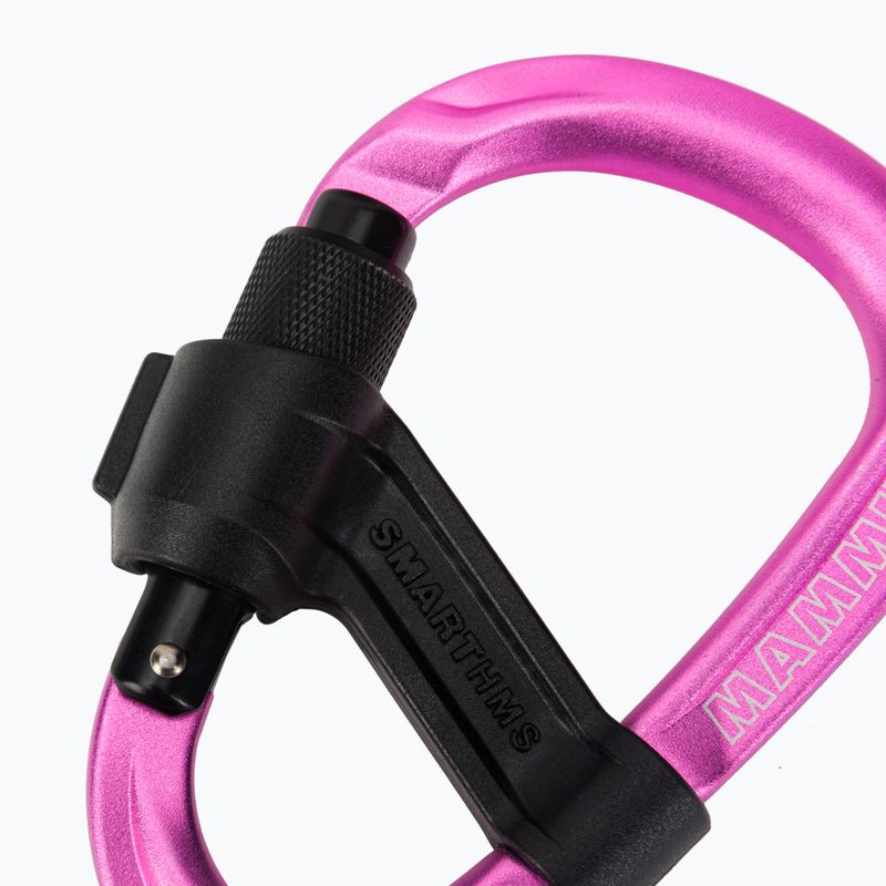 Mammut Smart HMS 2.0 Screwgate Carabiner pink 3