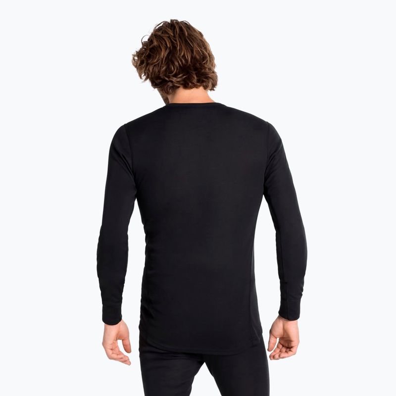 Men's thermal active sweatshirt ODLO Active Warm Bl Top Crew Neck black 2