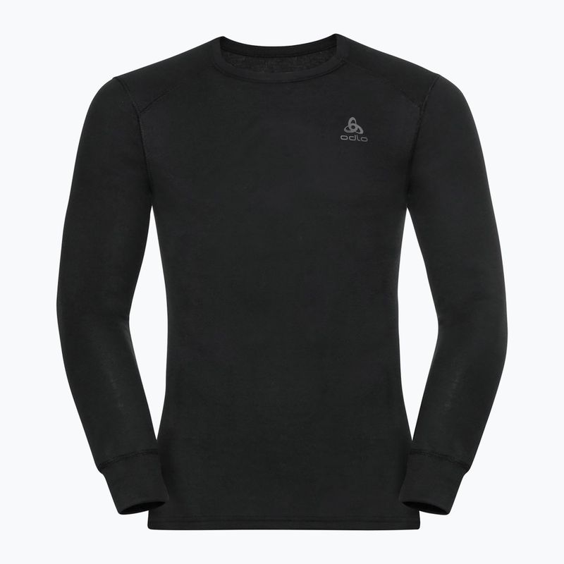 Men's thermal Longsleeve ODLO Active Warm Bl Top Crew Neck black 3