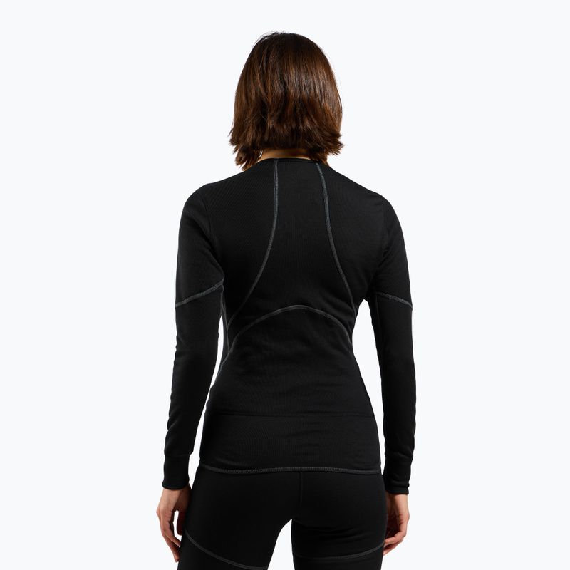 Women's thermal active sweatshirt Active X-Warm Bl Top Crew Neck black 3
