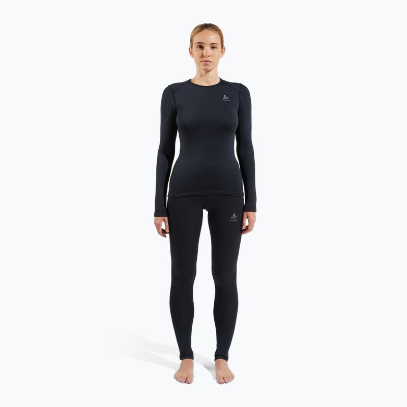 Women's thermal top ODLO Fundamentals Active Warm Bl Top Crew Neck black 2