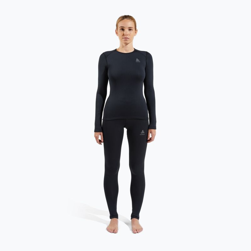 Women's ODLO Fundamentals Active Warm Bl Bottom Long thermal trousers black 2