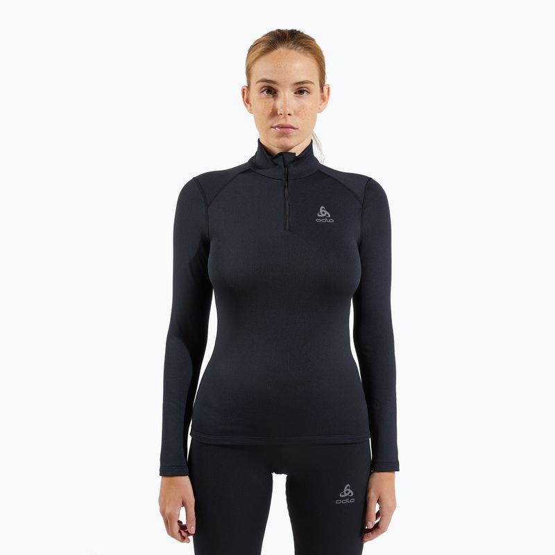 Women's thermal top ODLO Fundamentals Active Warm Bl Top Turtle Neck black