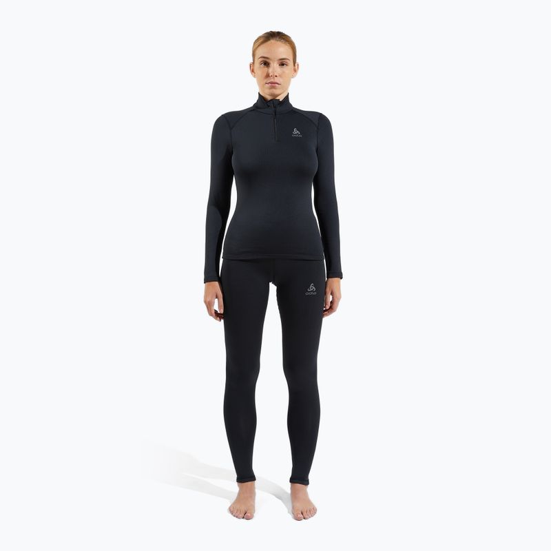 Women's thermal top ODLO Fundamentals Active Warm Bl Top Turtle Neck black 2