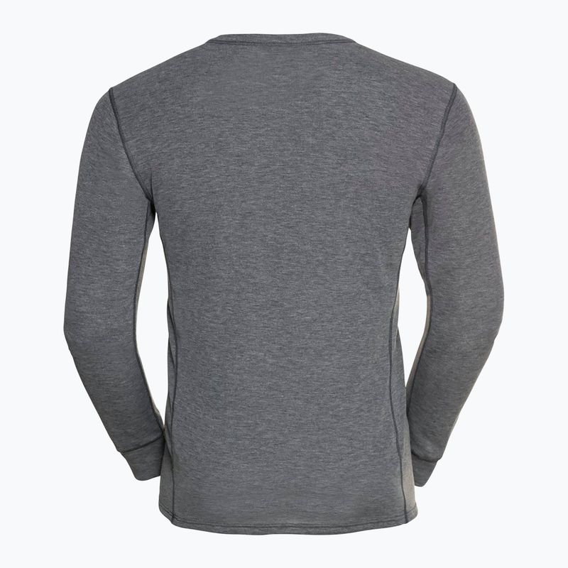 Men's thermal top ODLO Active Warm Bl Top Crew Neck odlo steel grey melange 5