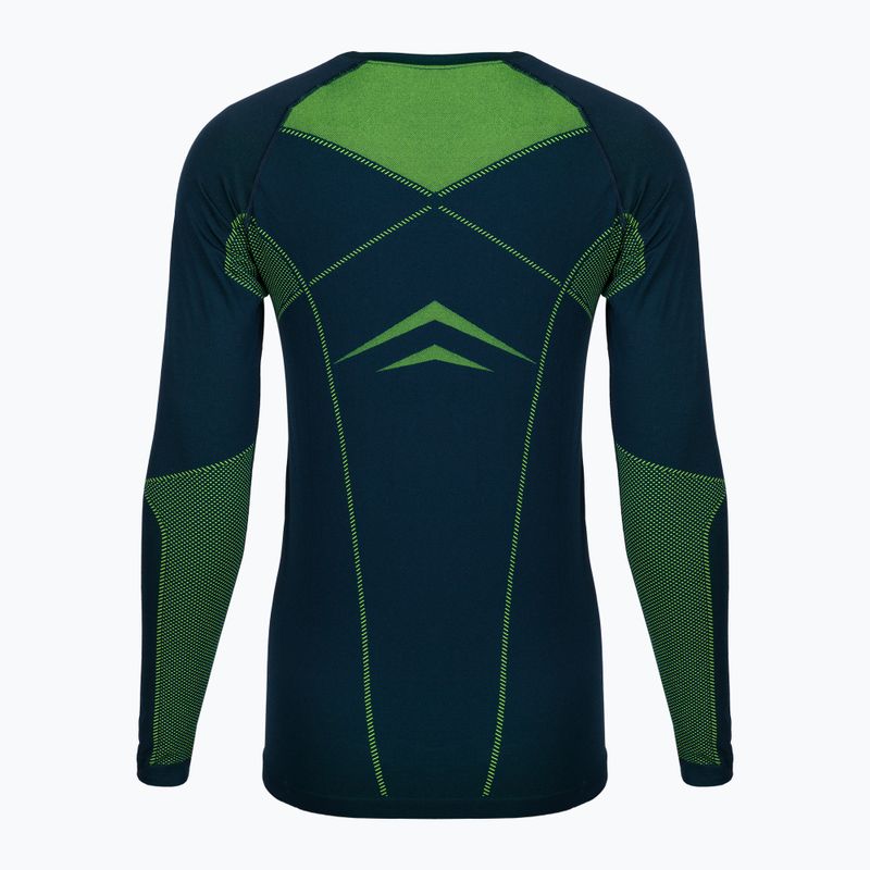 Men's thermal underwear ODLO Fundamentals Performance Warm Long green/green 196082/21022 3