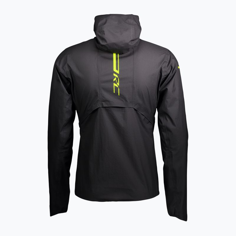 Men's running jacket SCOTT RC Run Waterproof black/yellow 2