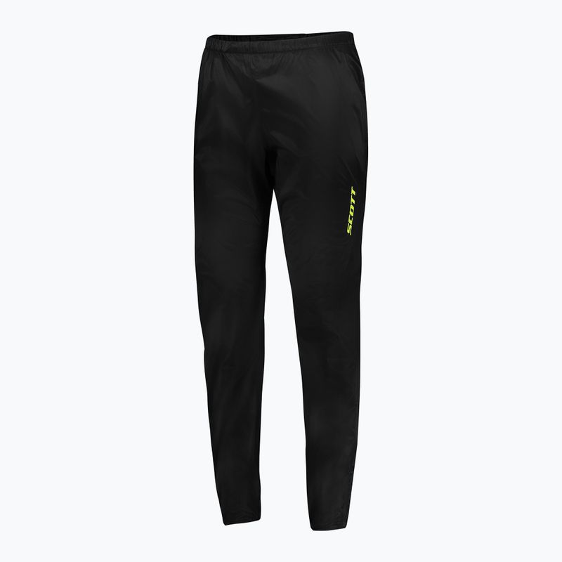 Men's running trousers Scott RC Run Waterproof black/yellow