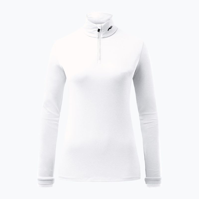 Women's Ski sweatshirt KJUS Feel Midlayer Half Zip white