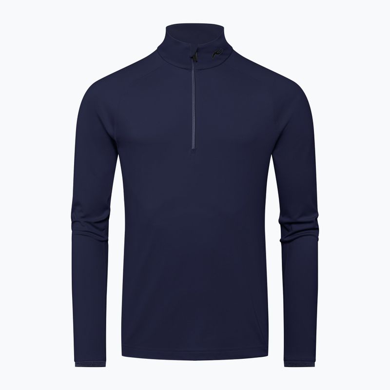 Men's KJUS Feel Midlayer Half Zip deep space ski sweatshirt