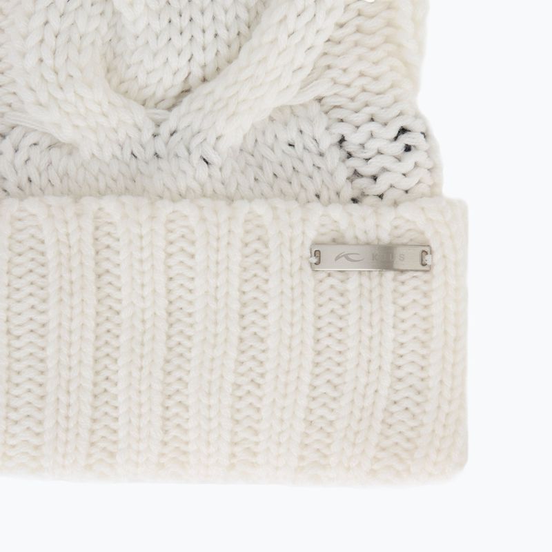 Women's winter beanie KJUS Pom cream 3