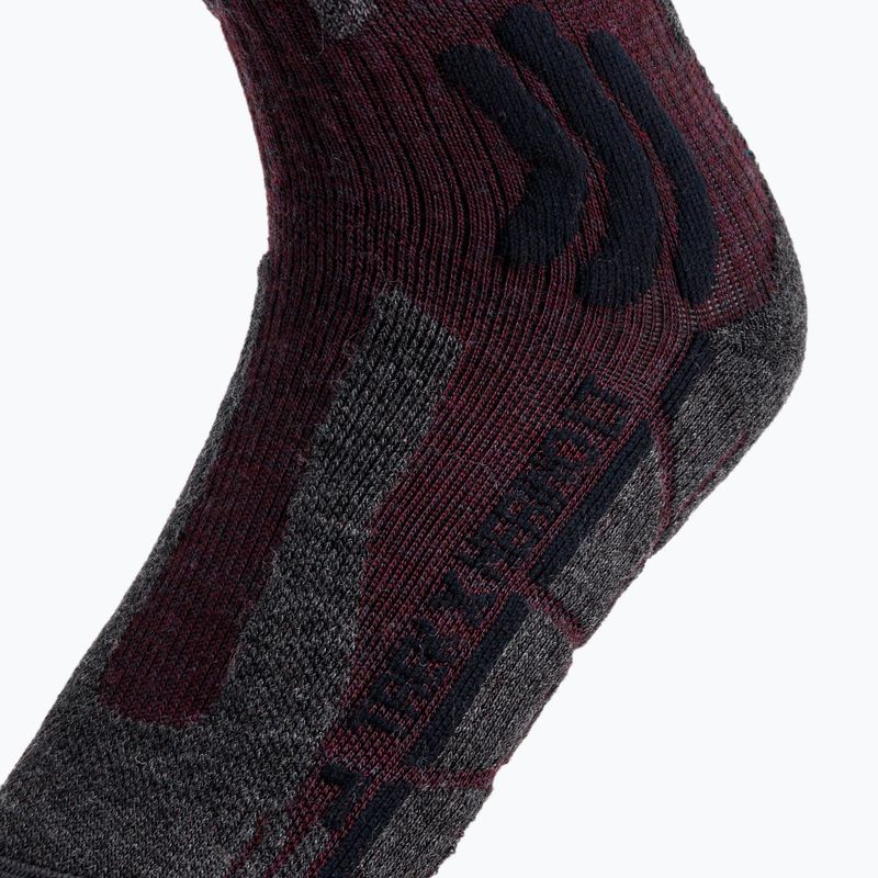 X-Socks Trek X Merino LT trekking socks maroon TS03S19U-R008 3