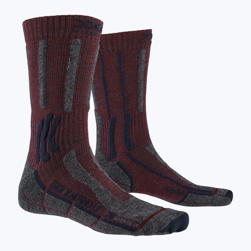 X-Socks Trek X Merino LT trekking socks maroon TS03S19U-R008 4