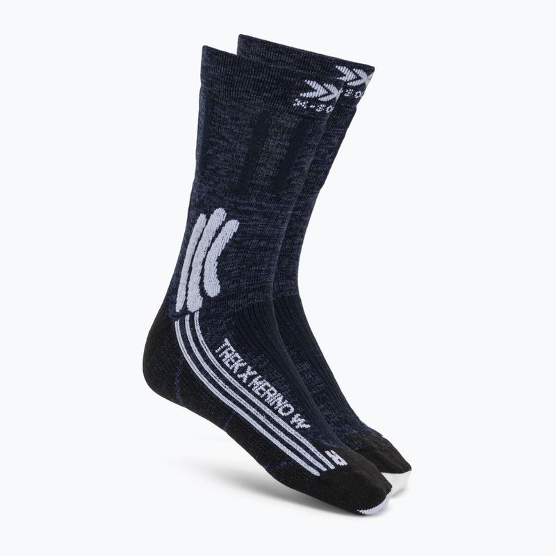 Women's socks X-Socks Trek X Merino midnight blue/arctic white