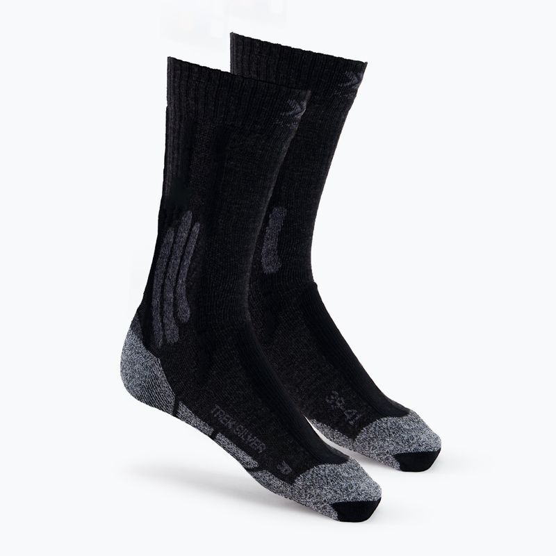Men's trekking socks X-Socks Trek Silver black/grey TS07S19U-B010